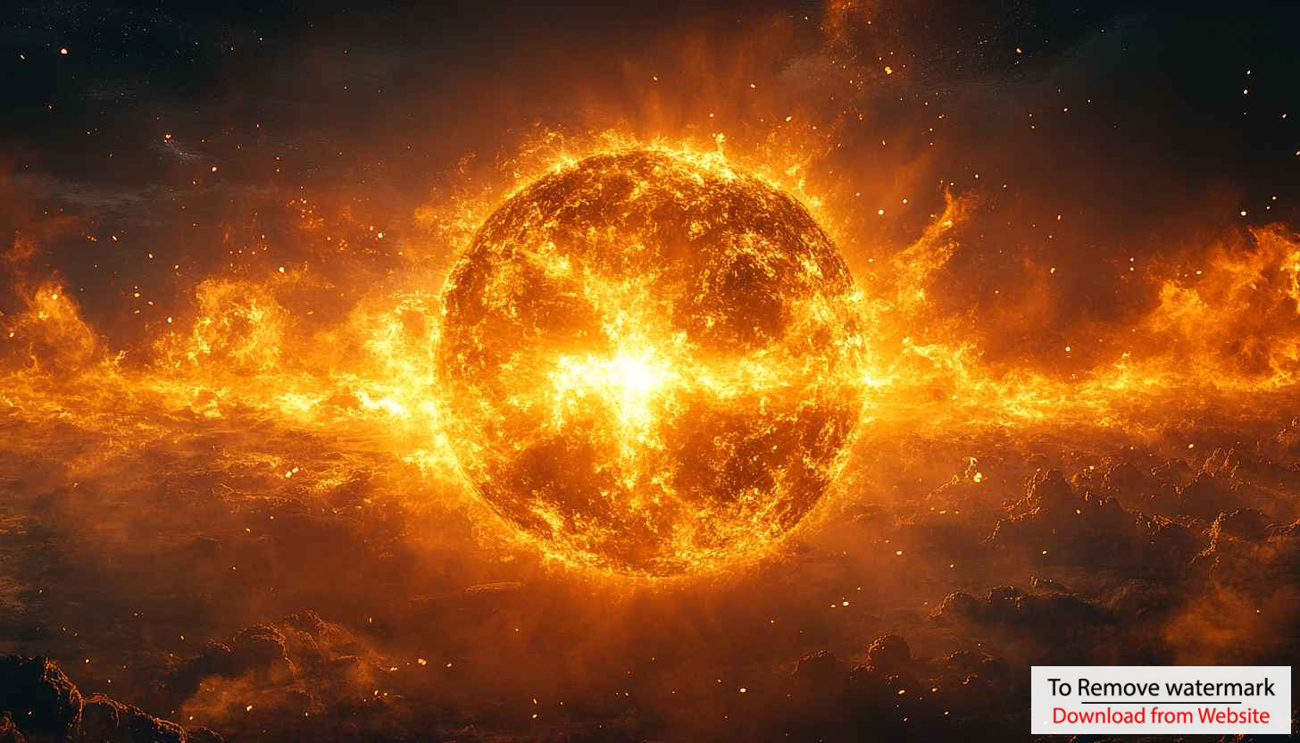 Burning Sun Galaxy 4K Desktop Background Free Mobile Wallpaper