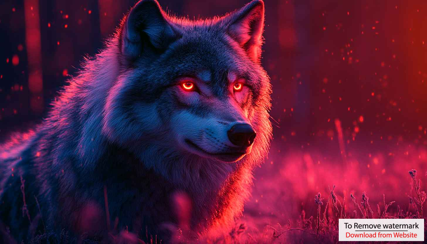 Glowing Red Eyes Wolf Mobile Wallpaper 4K Desktop Background Glowing Red Eyes Wolf Mobile Wallpaper 4K Desktop Background
