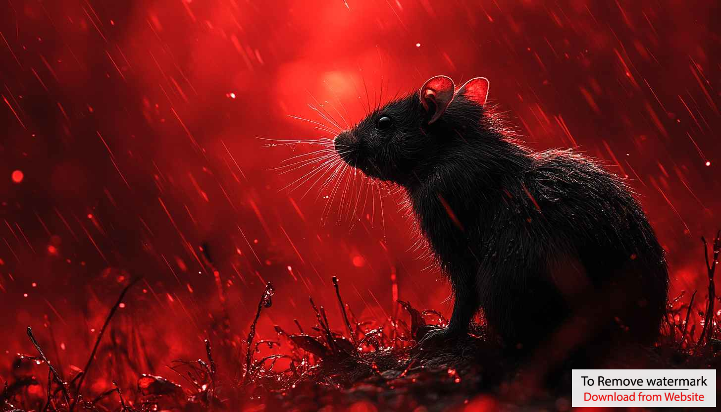 Black Rat Red Rain Aesthetic 4K Mobile Phone Wallpaper Black Rat Red Rain Aesthetic 4K Mobile Phone Wallpaper