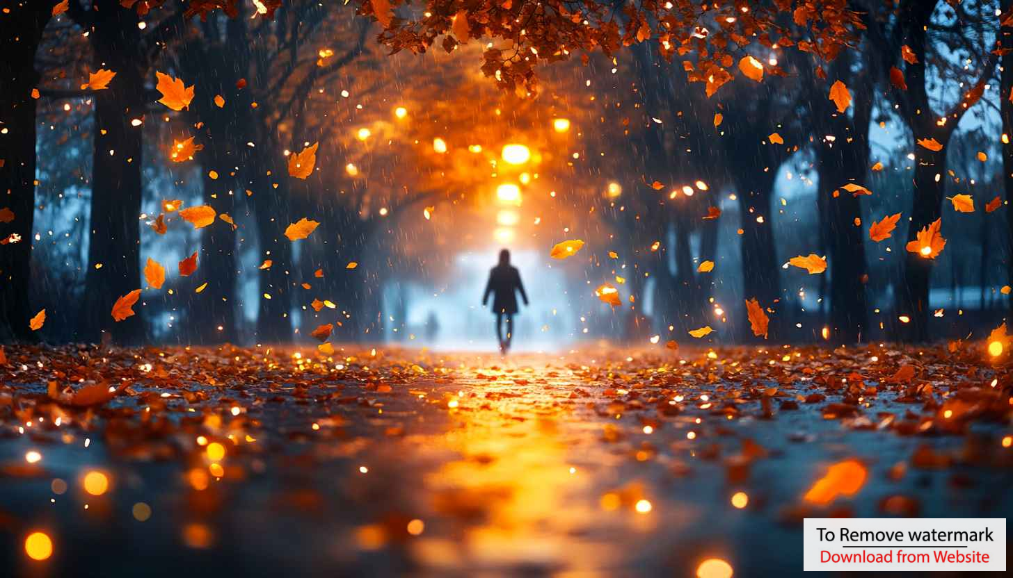 Autumn Rain Falling Leaves UHD Wallpaper For Desktop Mobile Background Autumn Rain Falling Leaves UHD Wallpaper For Desktop Mobile Background