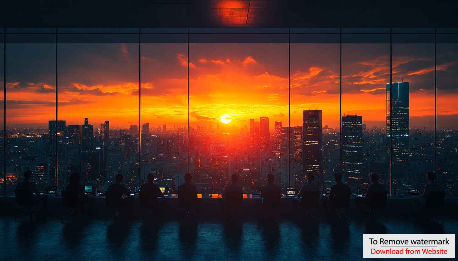 City Sunset 4K Wallpaper | Office View | Free Desktop Background City Sunset 4K Wallpaper | Office View | Free Desktop Background