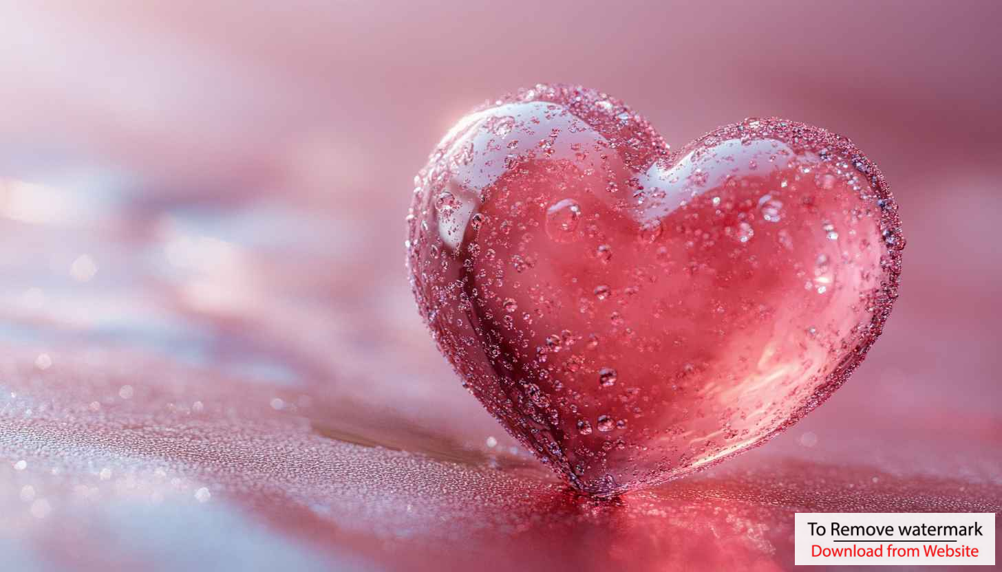 Pink Heart Dew Drops Aesthetic Mobile Wallpaper Valentines Day Theme Pink Heart Dew Drops Aesthetic Mobile Wallpaper Valentines Day Theme