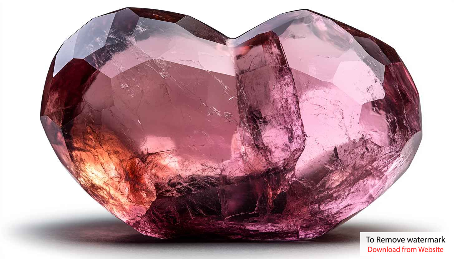 Pink Heart Crystal Mobile Wallpaper Free Heart Gemstone Background