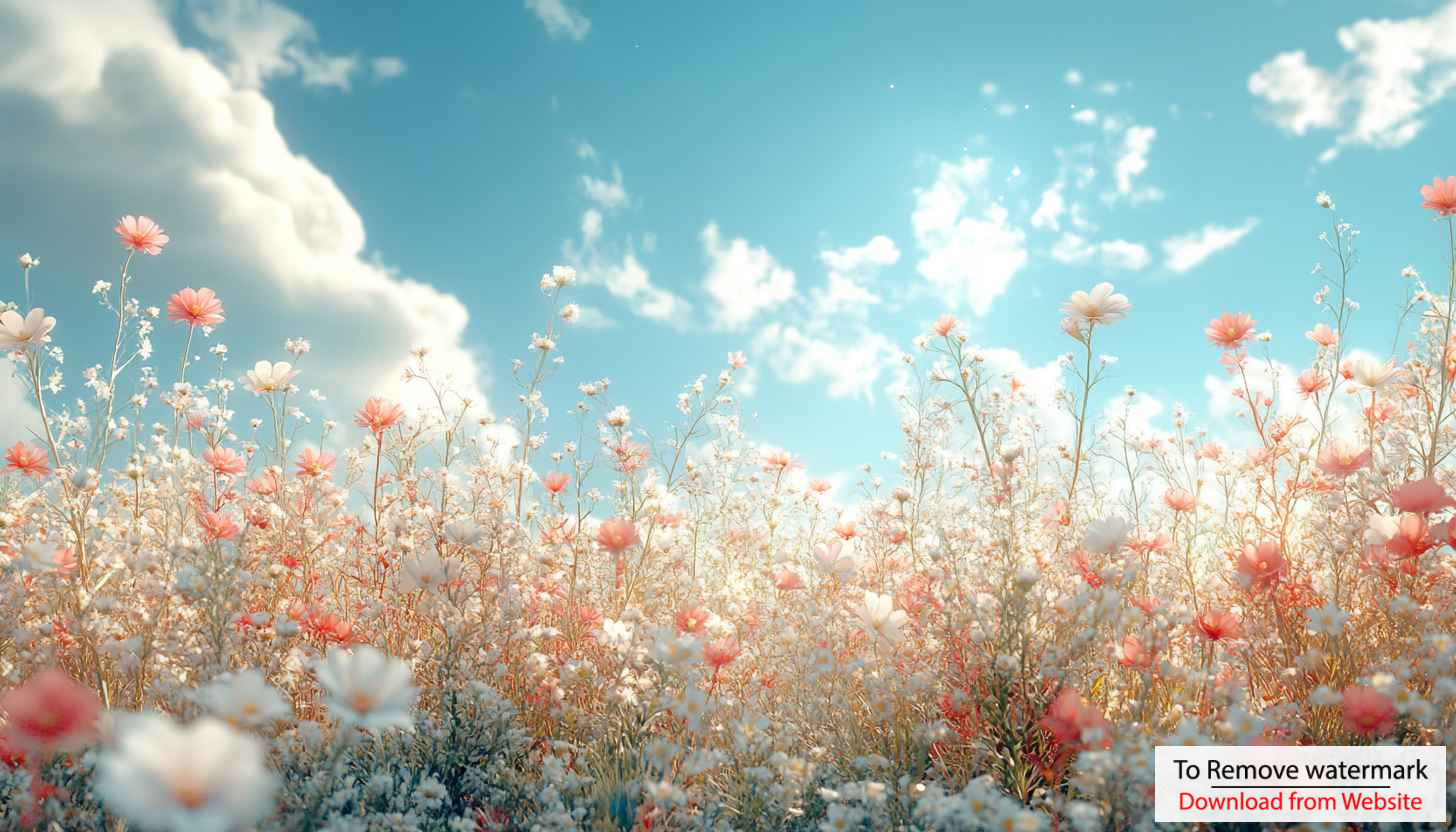 Spring Meadow Mobile Wallpaper - Pink Flowers Desktop Background 4K Spring Meadow Mobile Wallpaper - Pink Flowers Desktop Background 4K