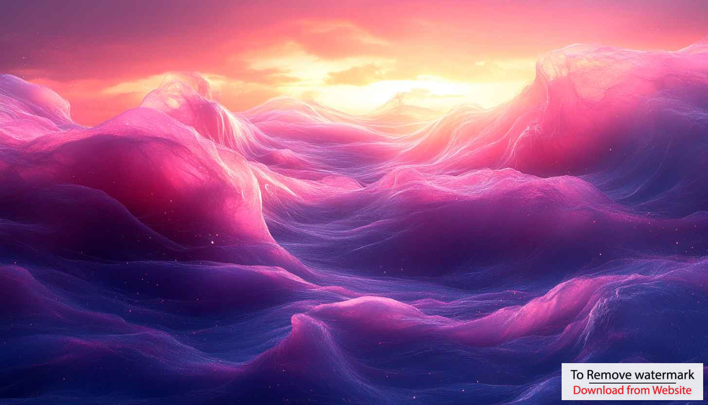 Pink and Purple Sky Mountains 4K Desktop Wallpaper Background Free