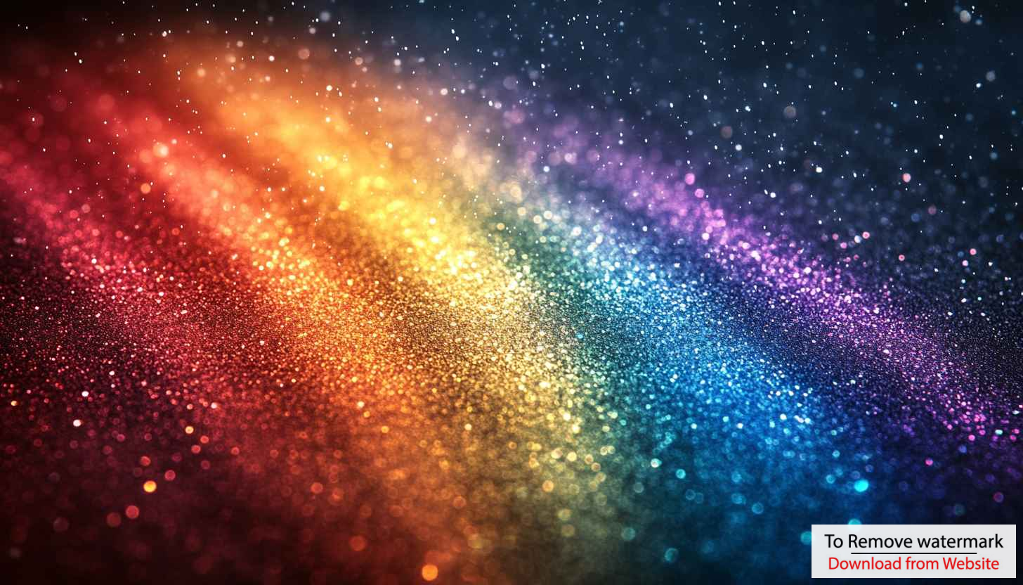 Rainbow Glitter Sparkle 4K Desktop Background Aesthetic Mobile Wallpaper